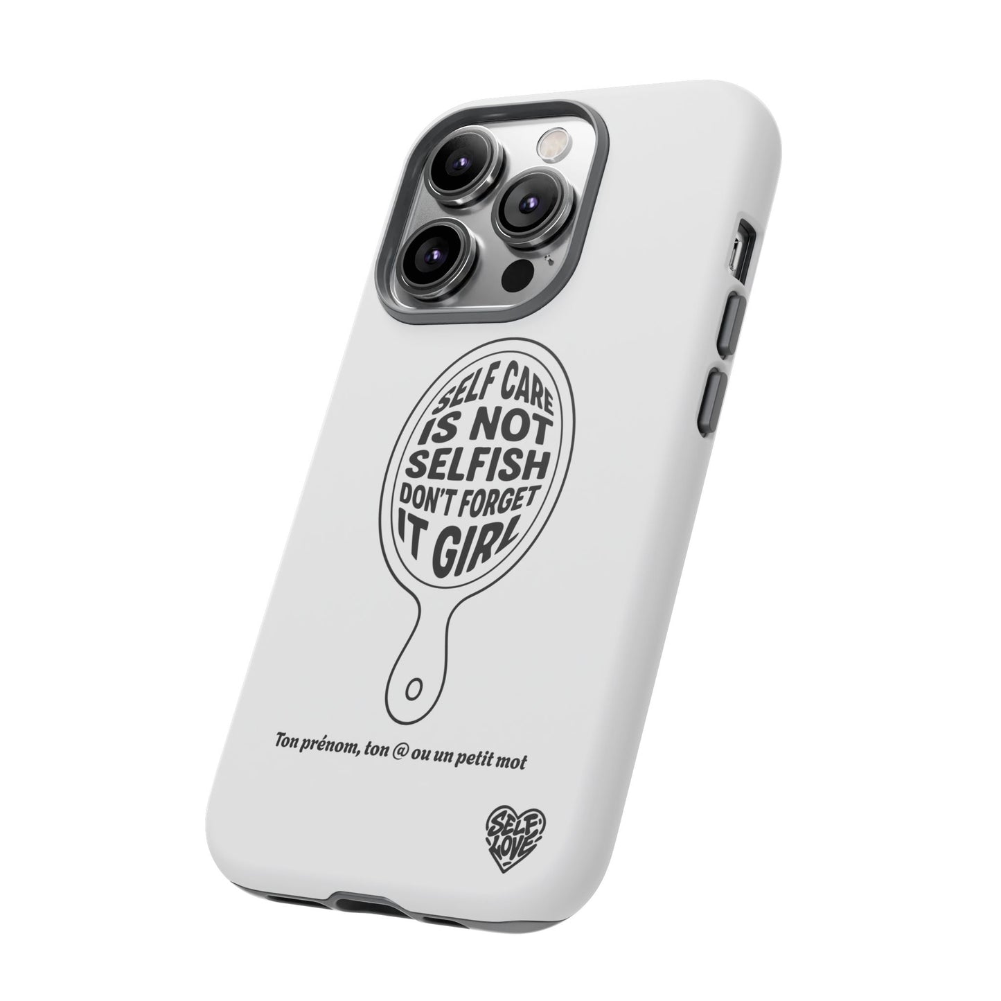 Self Care - Coque iPhone (blanc)