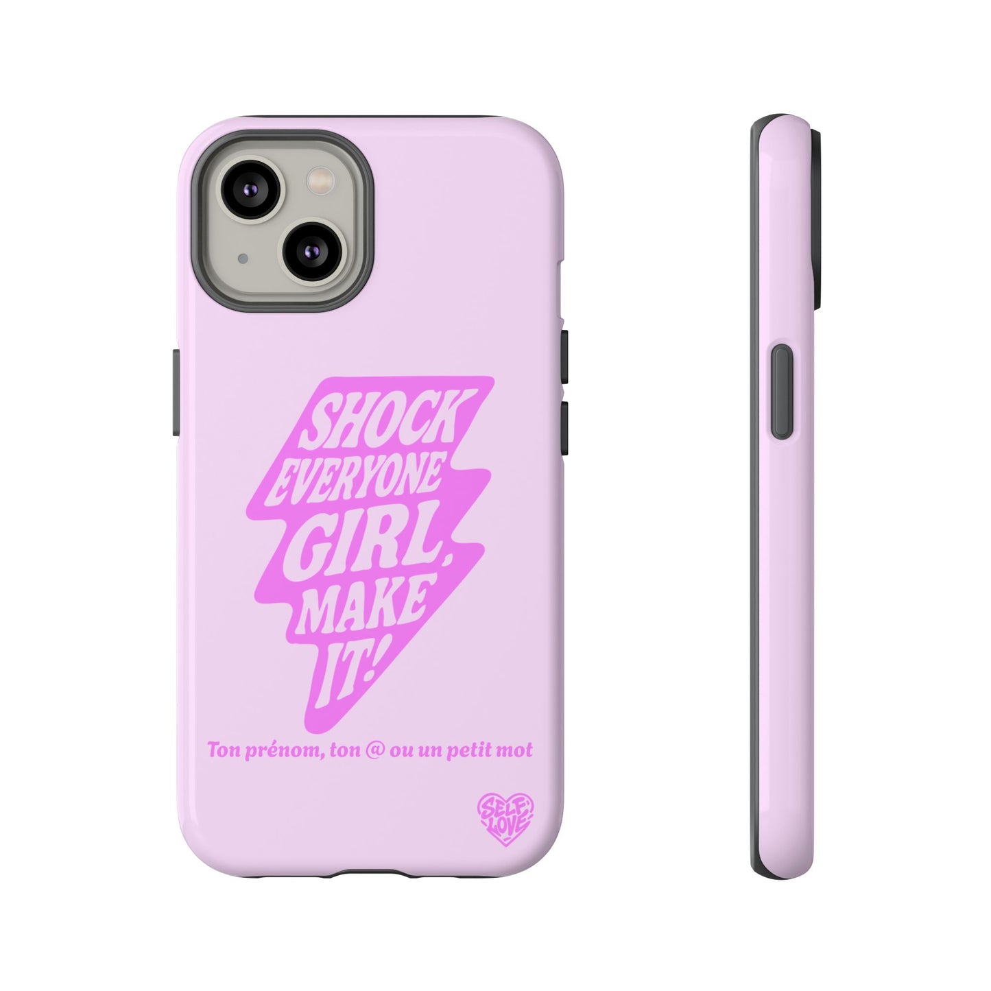 Shock Everyone - Coque iPhone (rose)