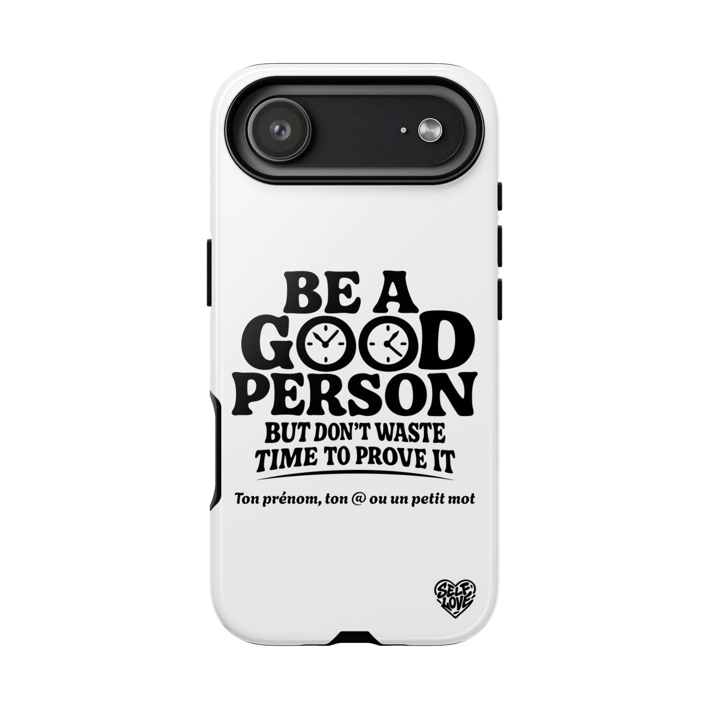 Be A Good Person - Coque iPhone (blanc)