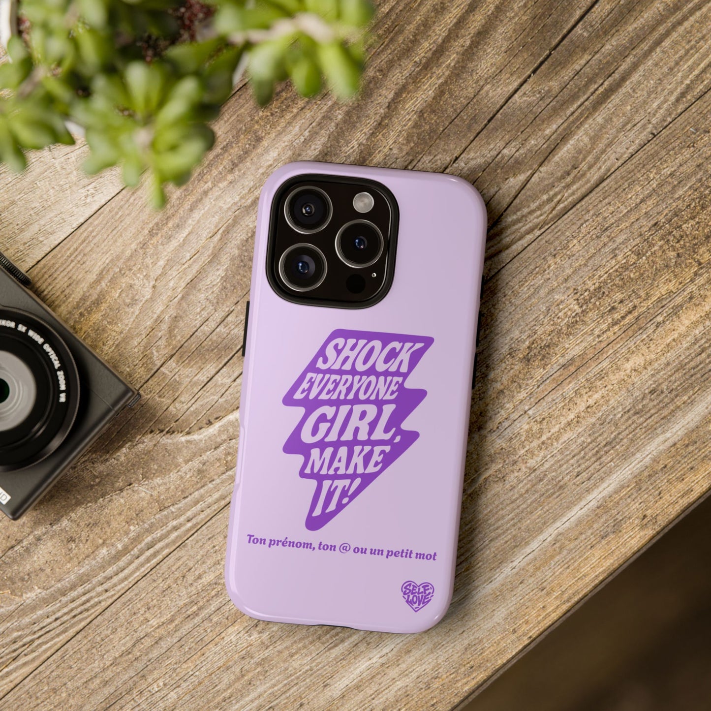 Shock Everyone - Coque iPhone (violet)