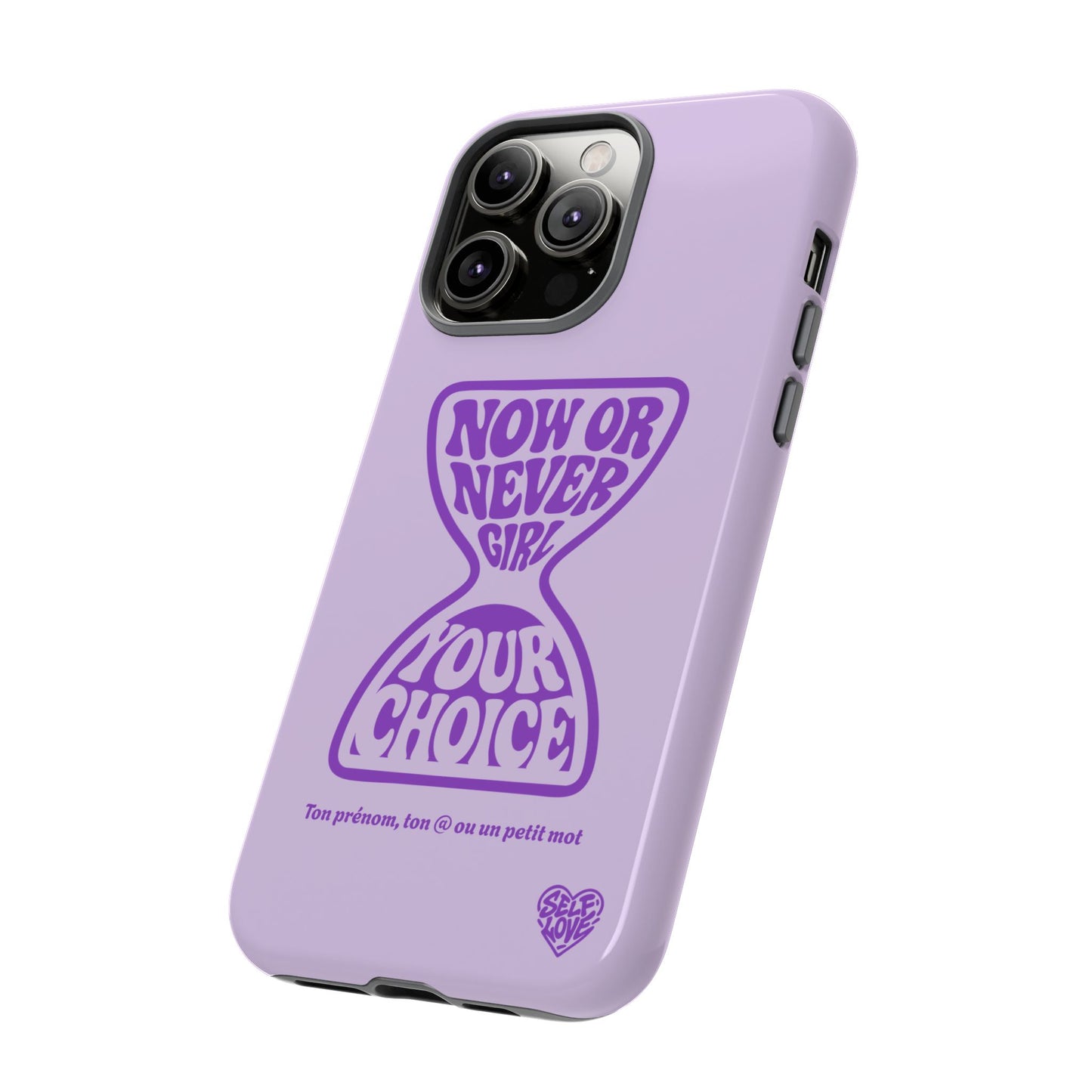 Now Or Never Girl - Coque iPhone (violet)