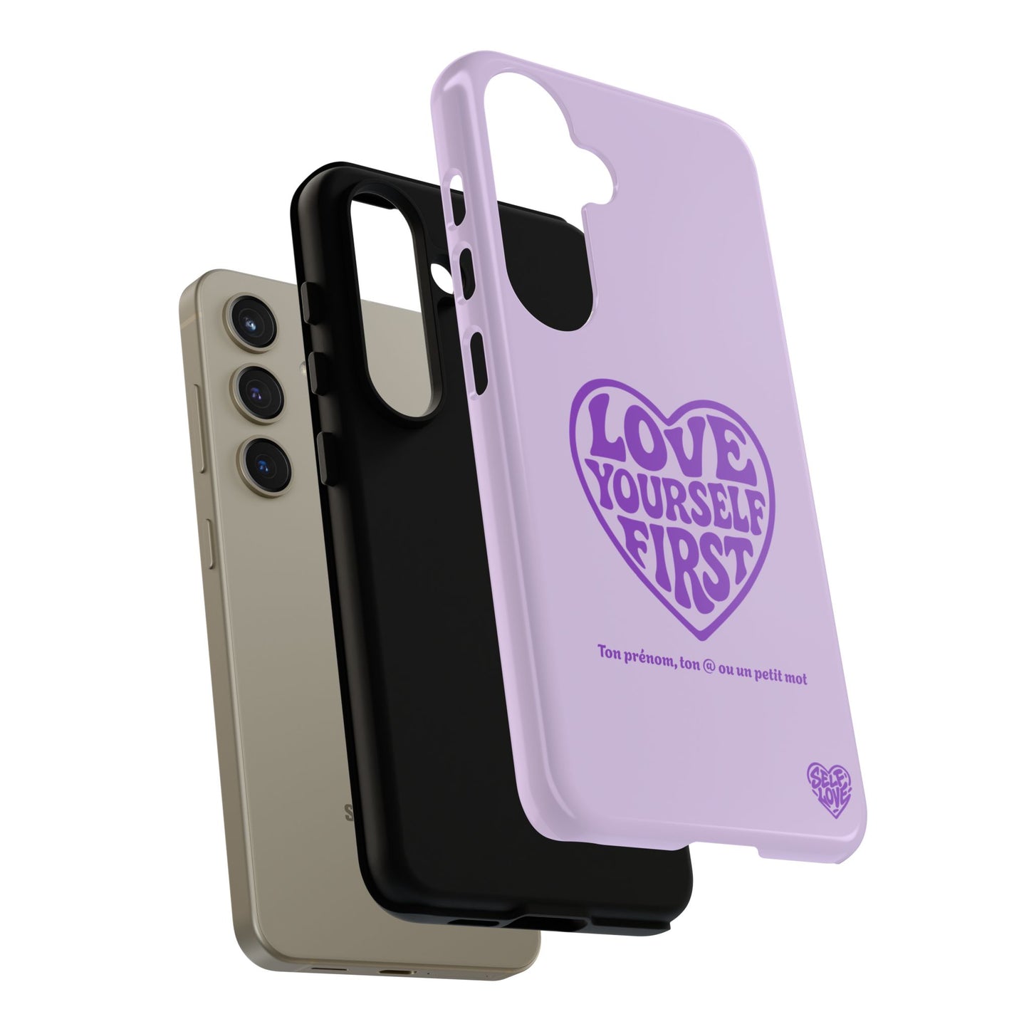 Love Yourself First - Coque Samsung (violet)