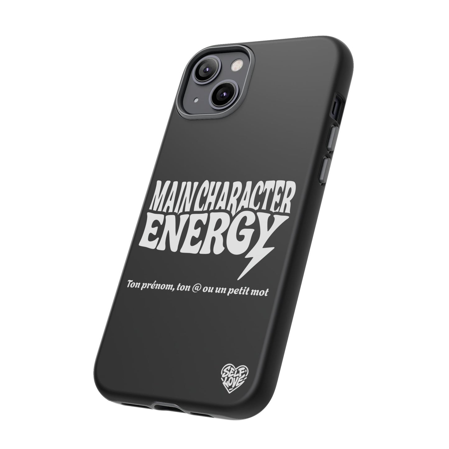 Main Character Energy - Coque iPhone (noir)