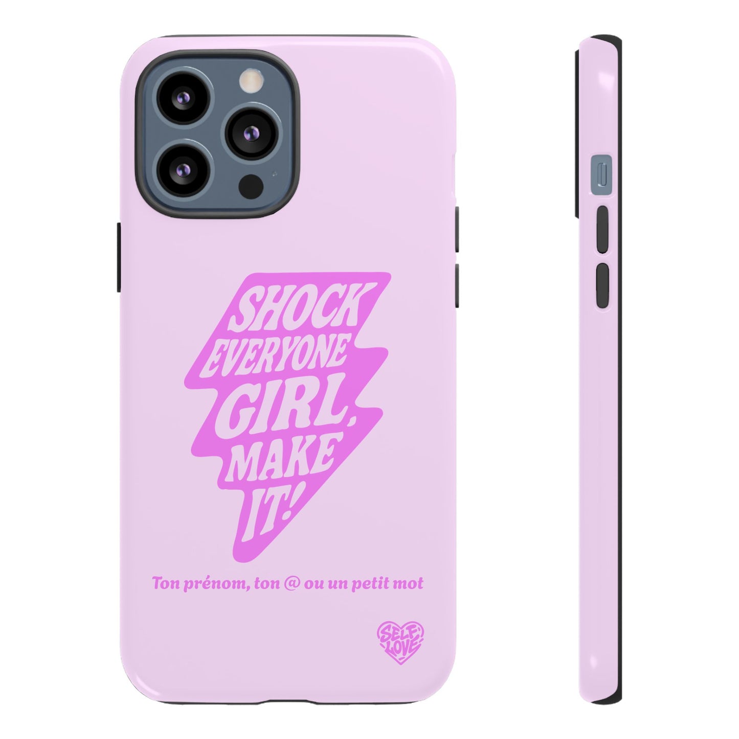 Shock Everyone - Coque iPhone (rose)