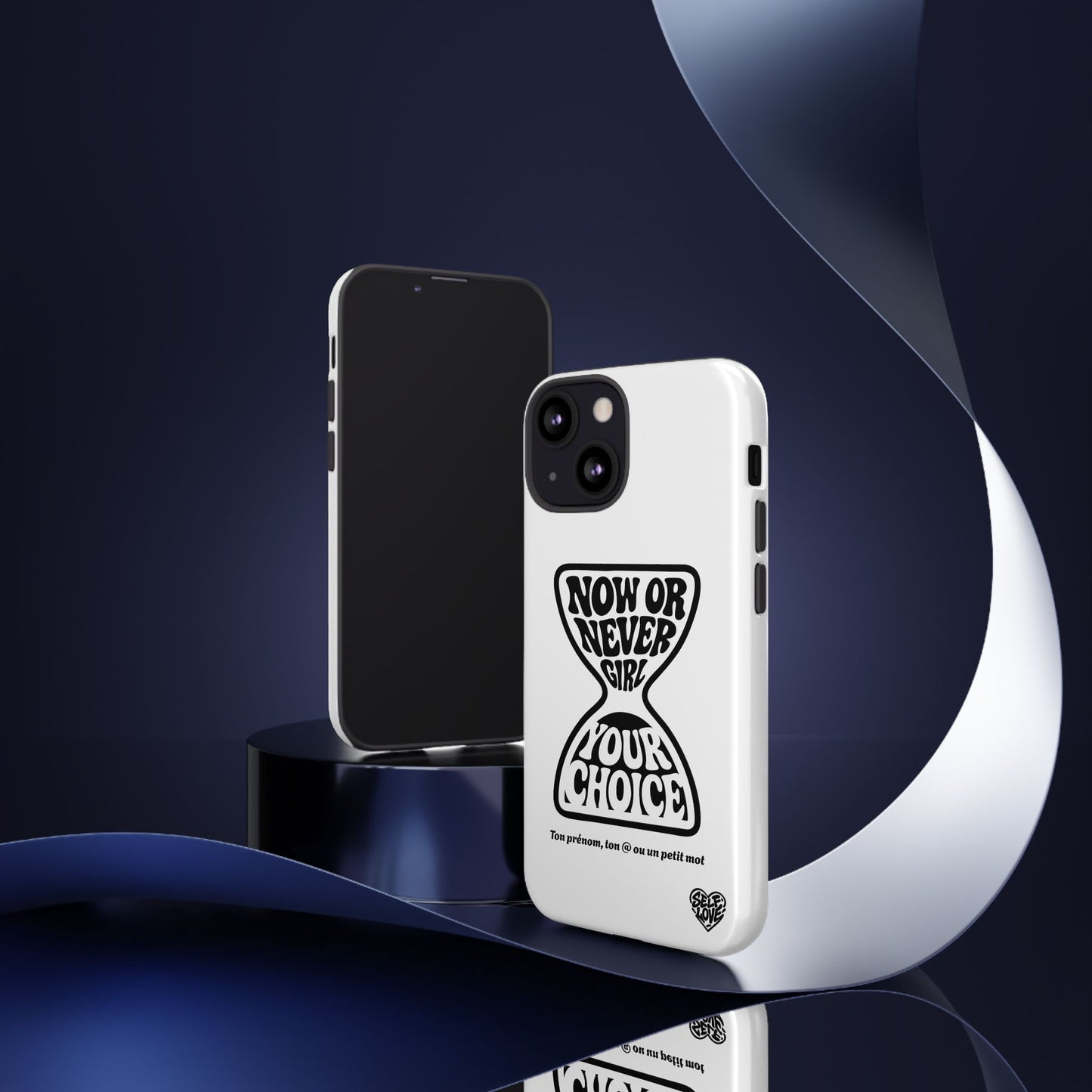 Now Or Never Girl - Coque iPhone (blanc)