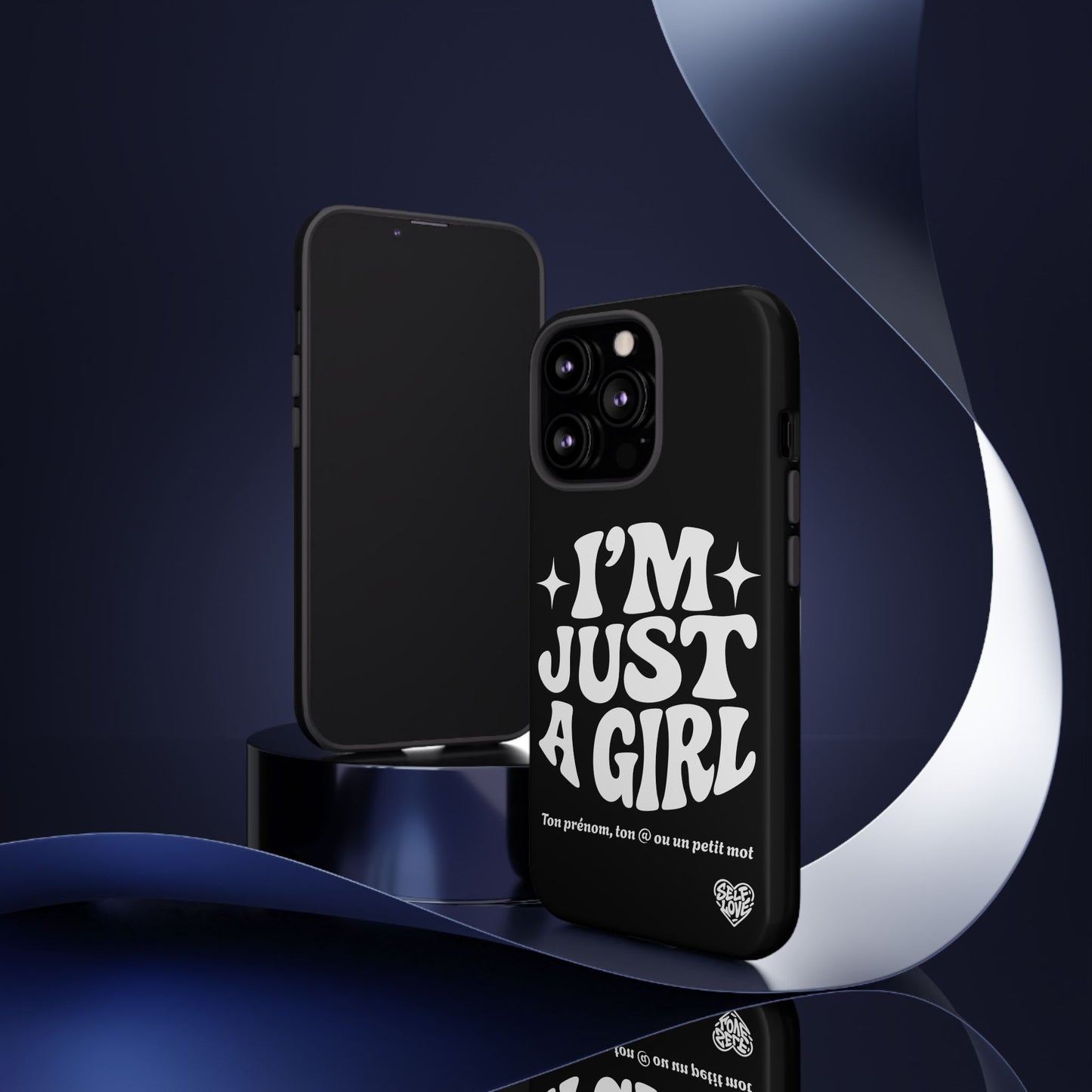 Im Just A Girl - Coque iPhone (noir)
