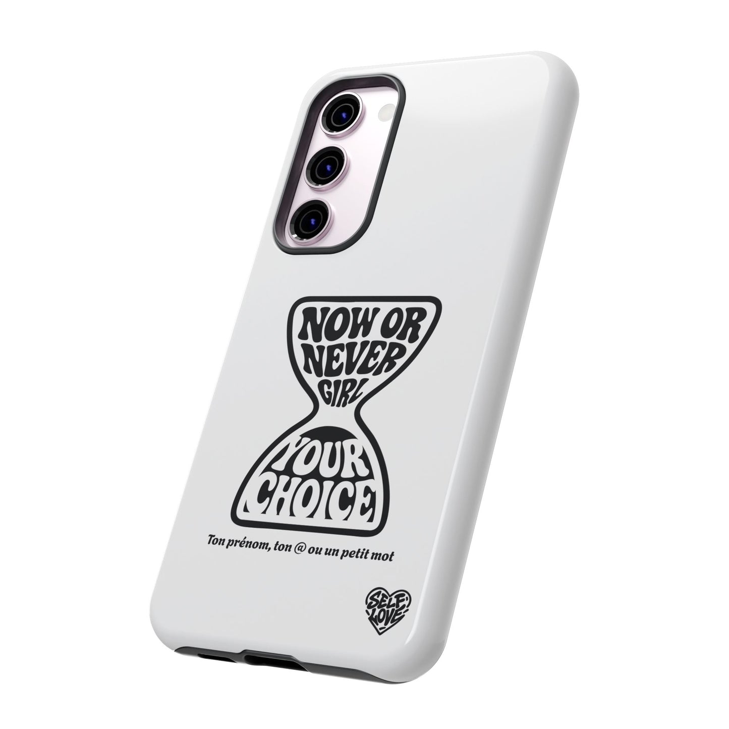 Now Or Never Girl - Coque Samsung (blanc)