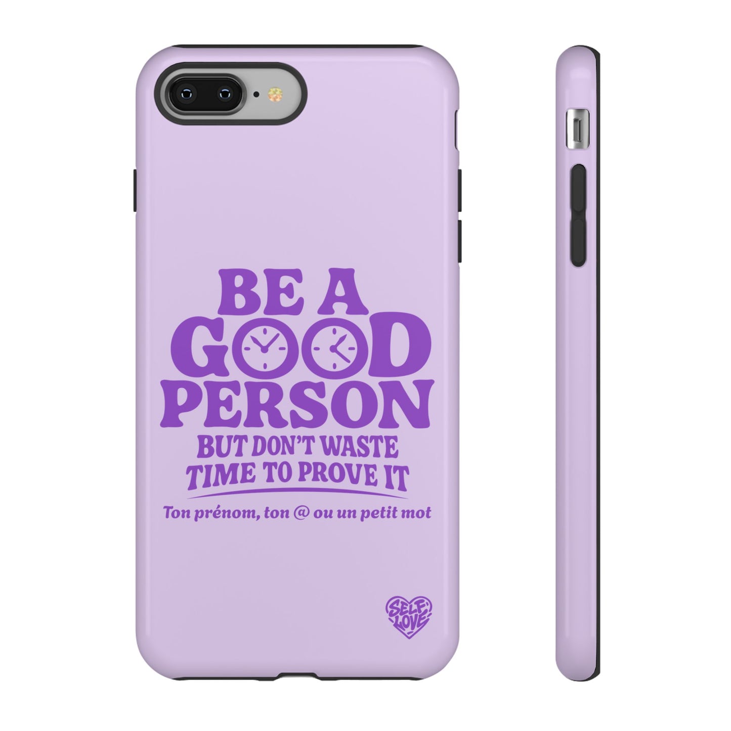Be A Good Person - Coque iPhone (violet)