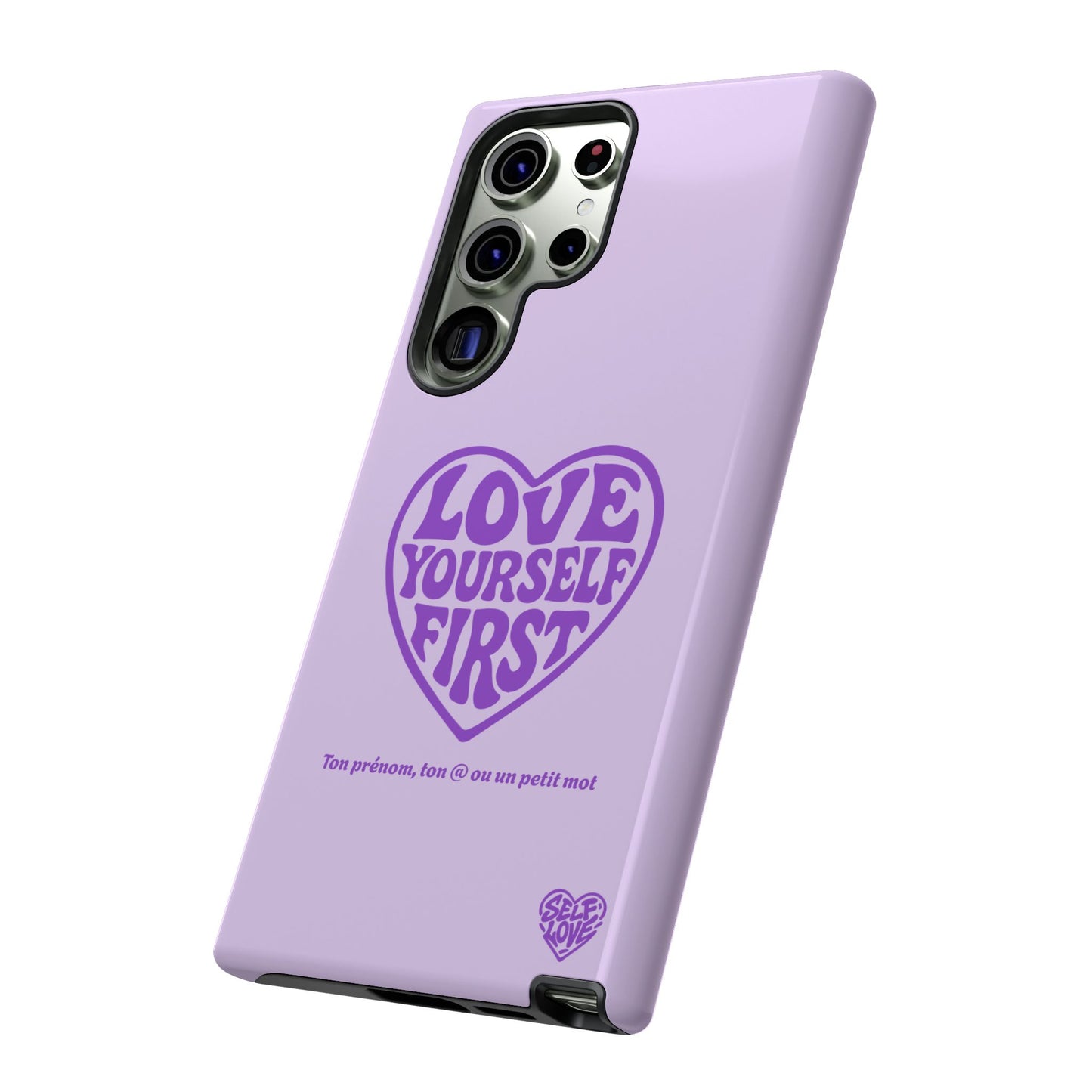 Love Yourself First - Coque Samsung (violet)