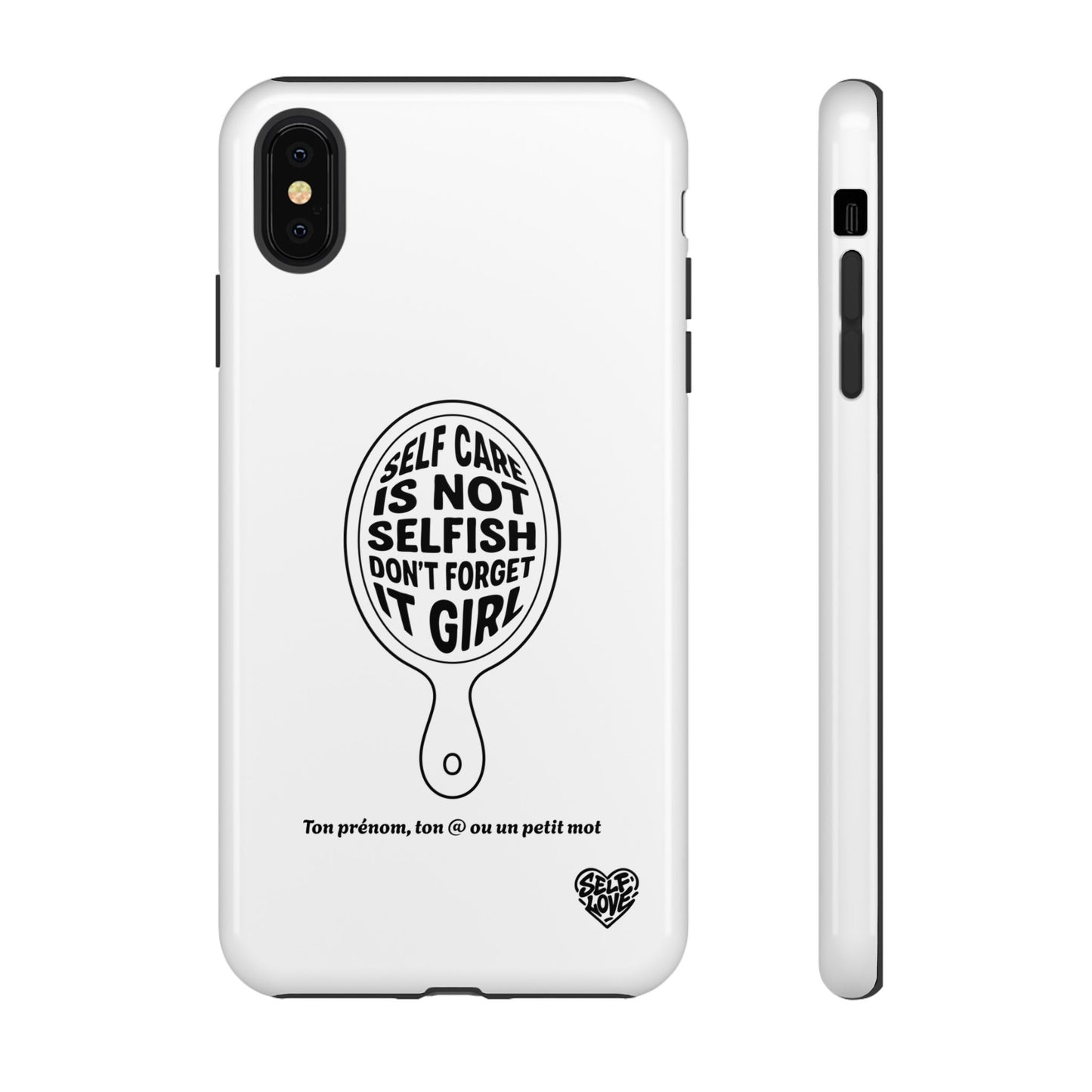 Self Care - Coque iPhone (blanc)