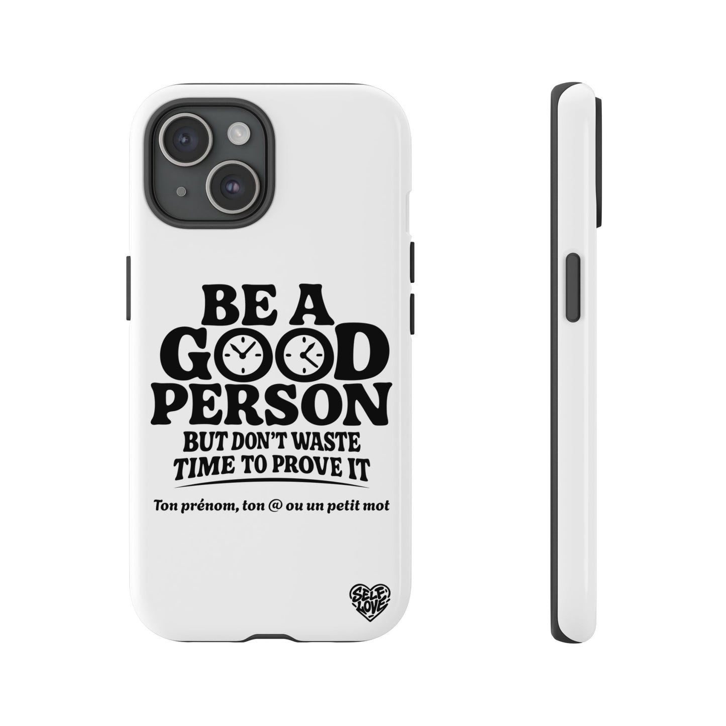 Be A Good Person - Coque iPhone (blanc)