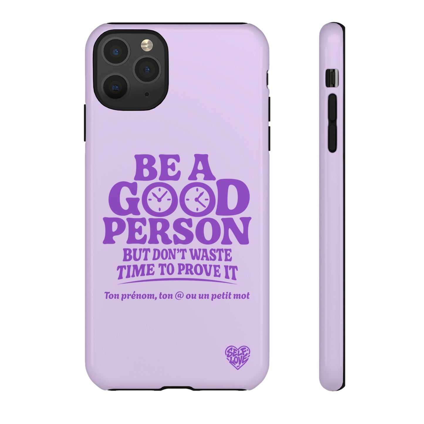Be A Good Person - Coque iPhone (violet)