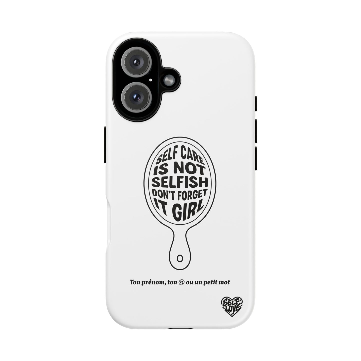 Self Care - Coque iPhone (blanc)