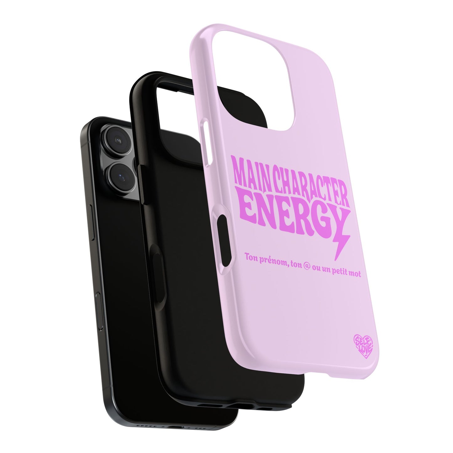 Main Character Energy - Coque iPhone (rose)