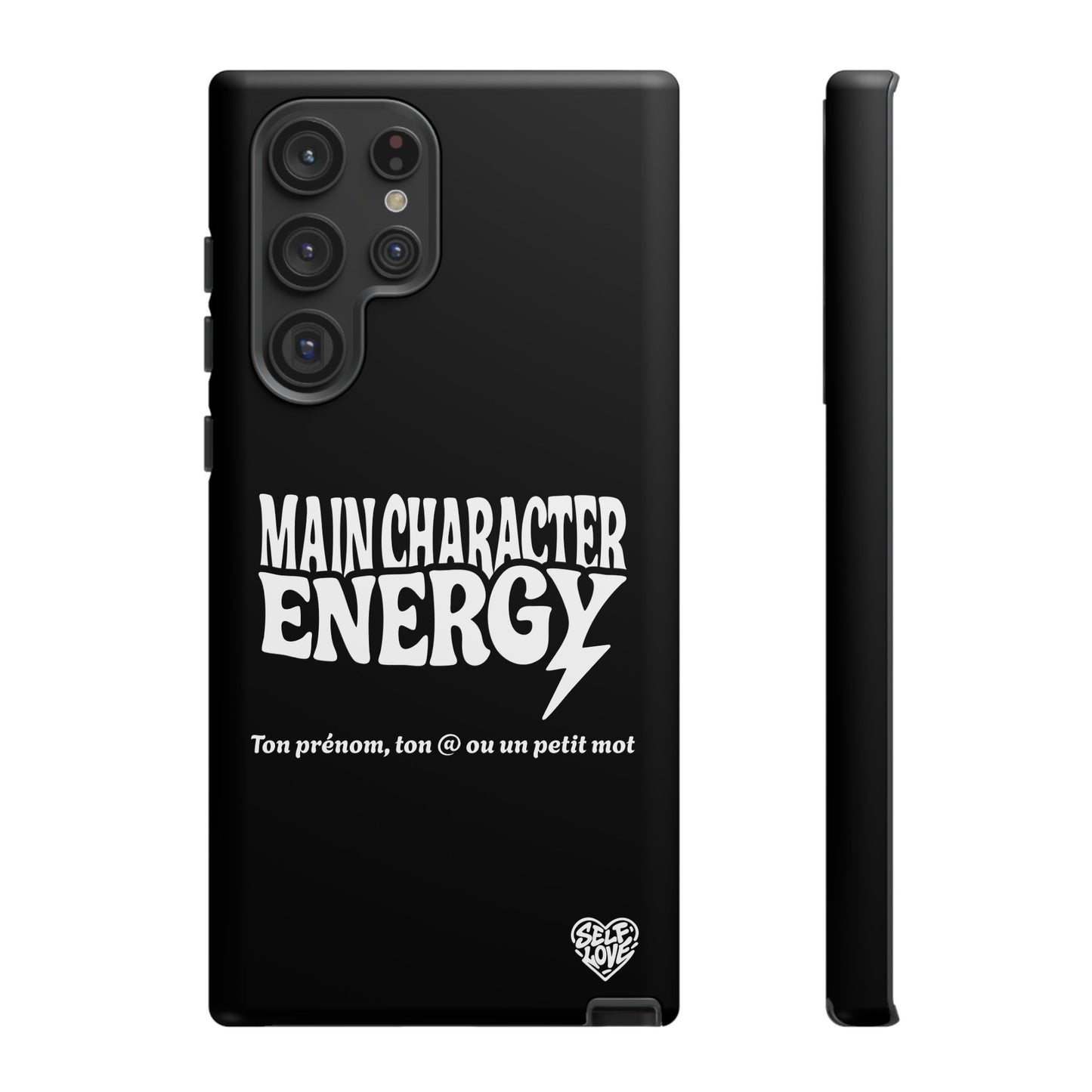 Main Character Energy - Coque Samsung (noir)
