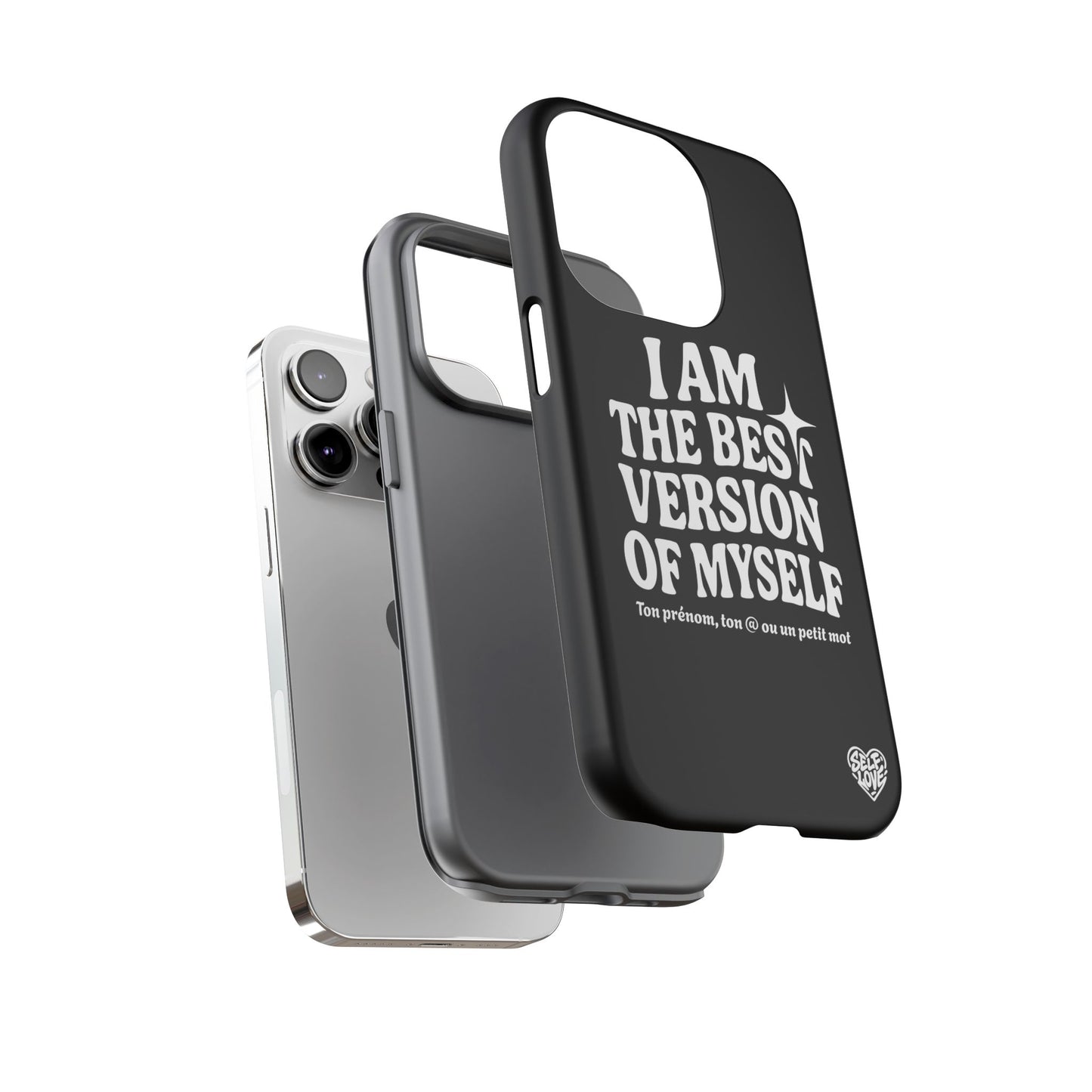 I Am The Best Version Of Myself - Coque iPhone (noir)