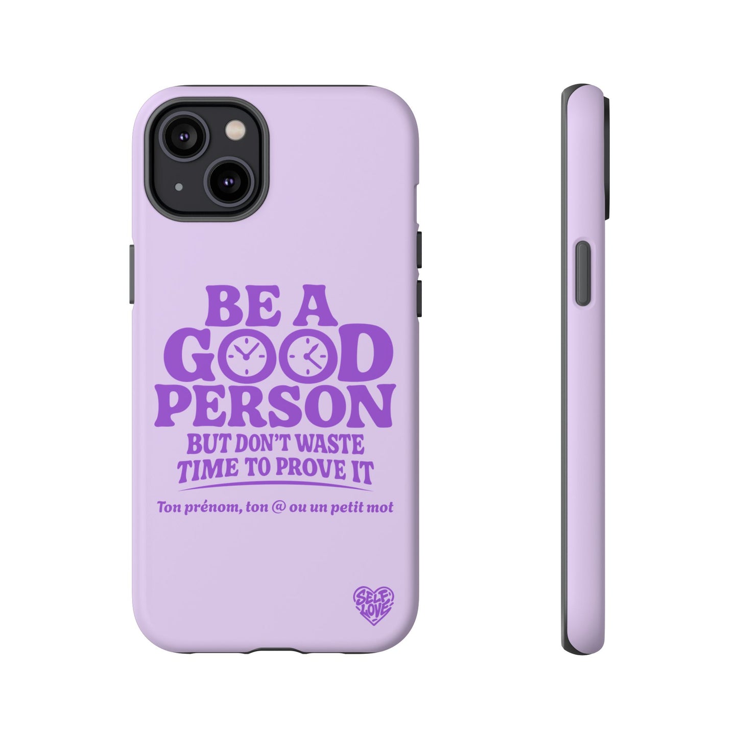 Be A Good Person - Coque iPhone (violet)