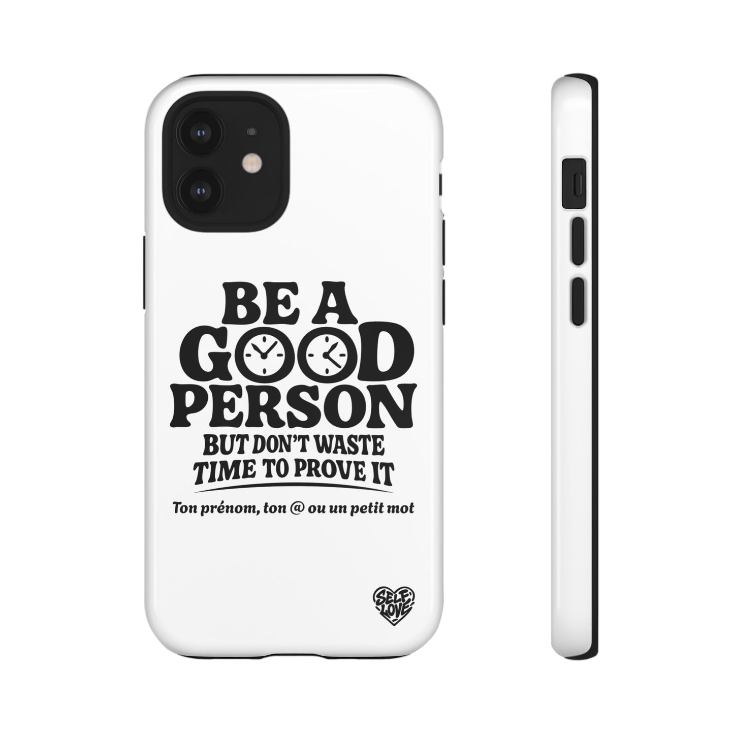 Be A Good Person - Coque iPhone (blanc)