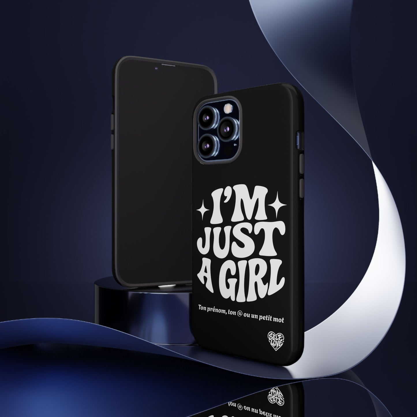 Im Just A Girl - Coque iPhone (noir)