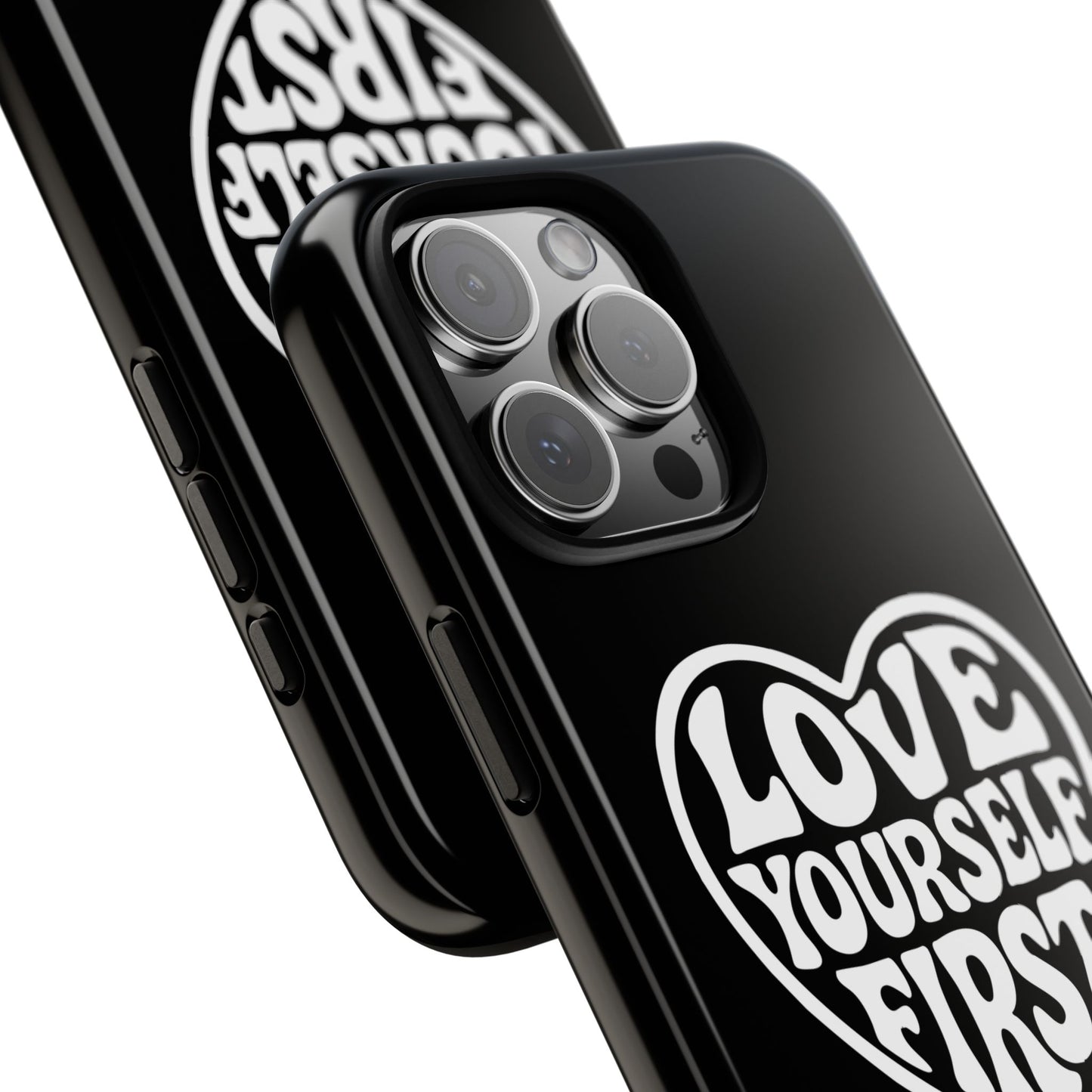 Love Yourself First - Coque iPhone (noir)