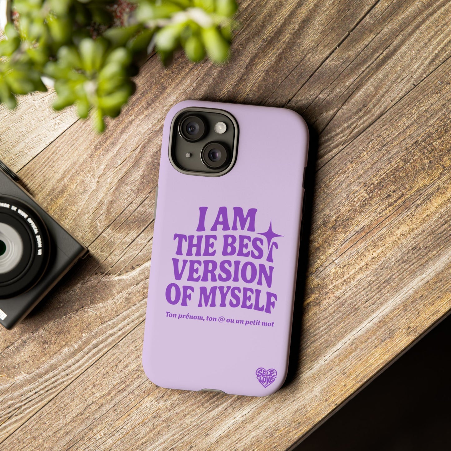 I Am The Best Version Of Myself - Coque iPhone (violet)
