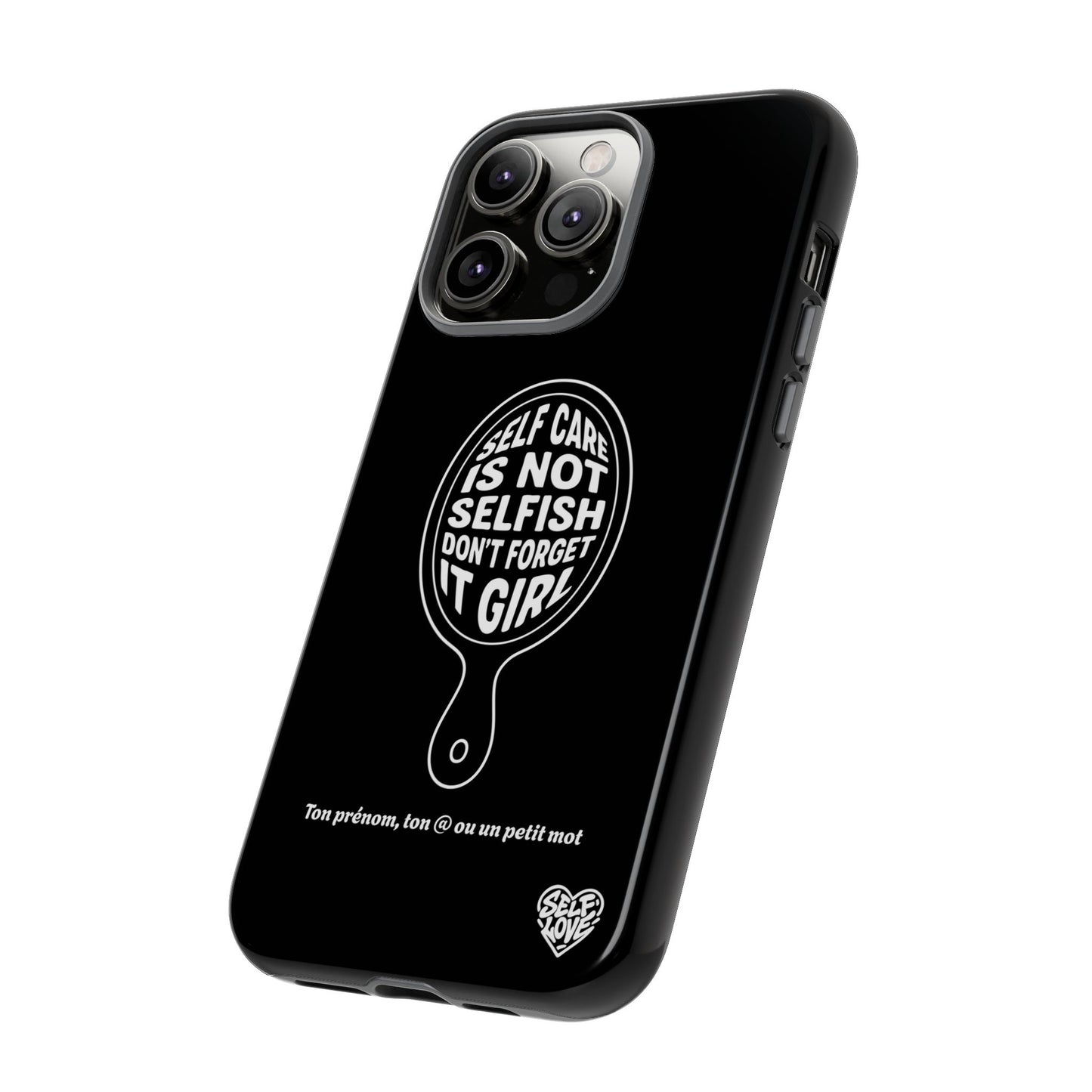 Self Care - Coque iPhone (noir)