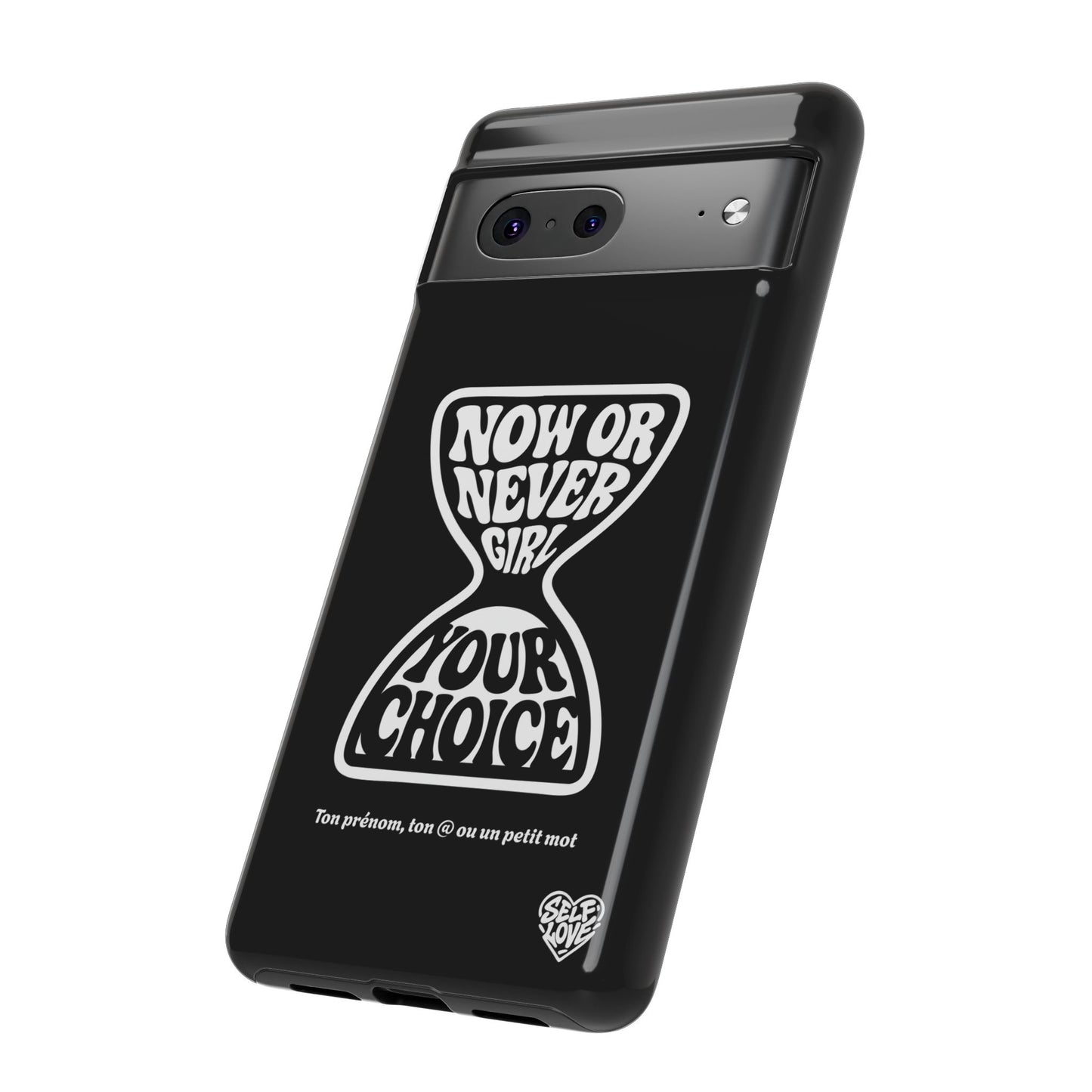 Now Or Never Girl - Coque iPhone (noir)
