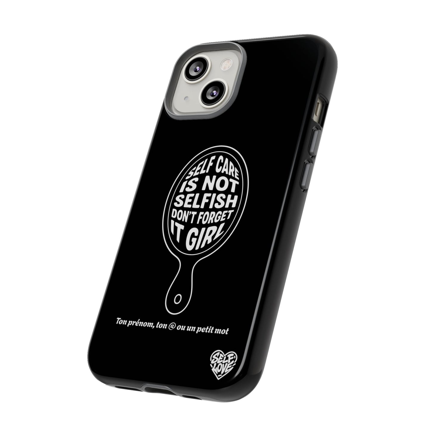 Self Care - Coque iPhone (noir)