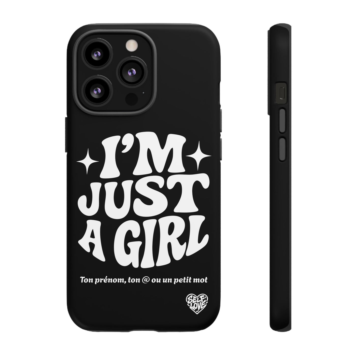 Im Just A Girl - Coque iPhone (noir)