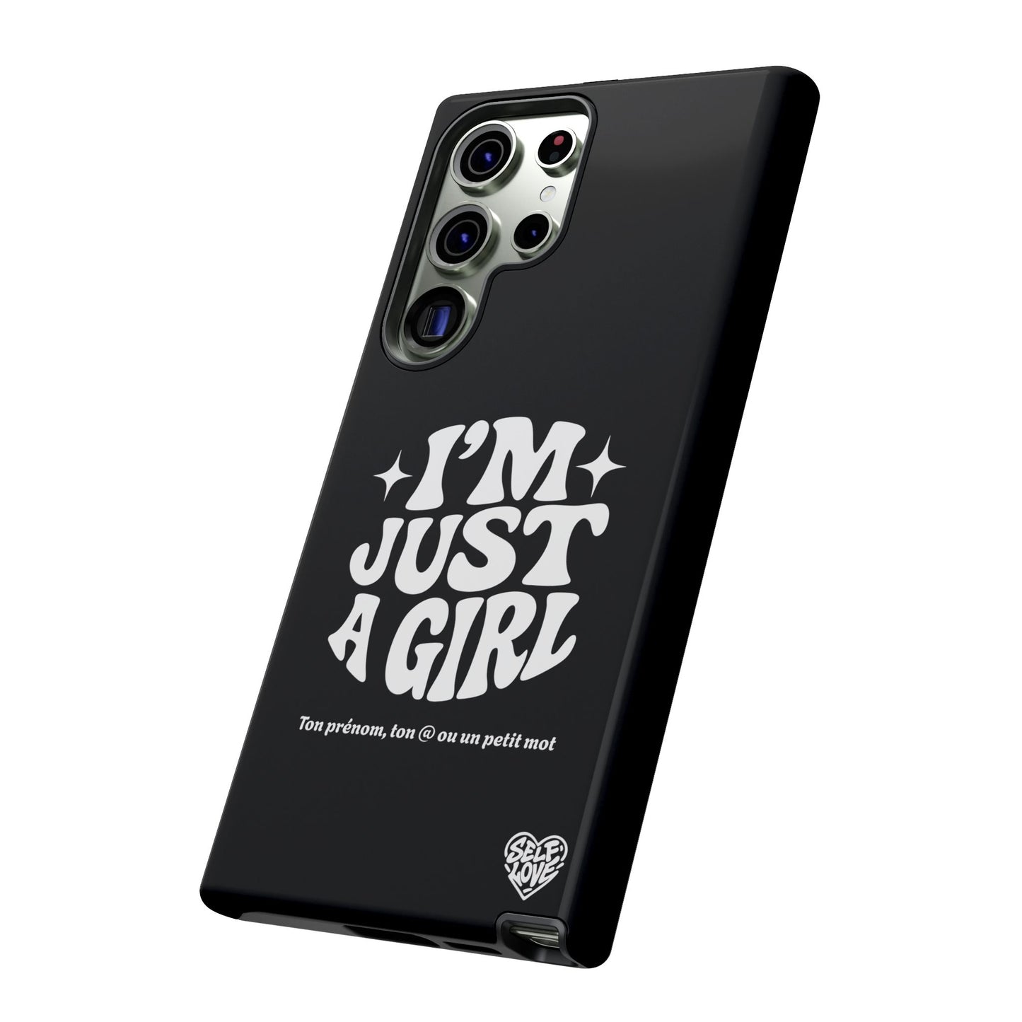 Im Just A Girl - Coque Samsung (noir)