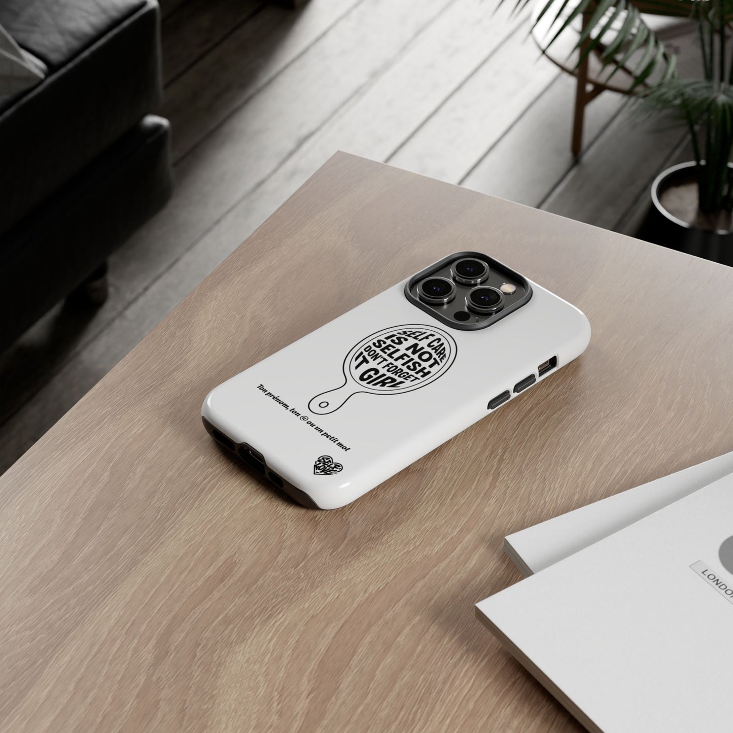 Self Care - Coque iPhone (blanc)