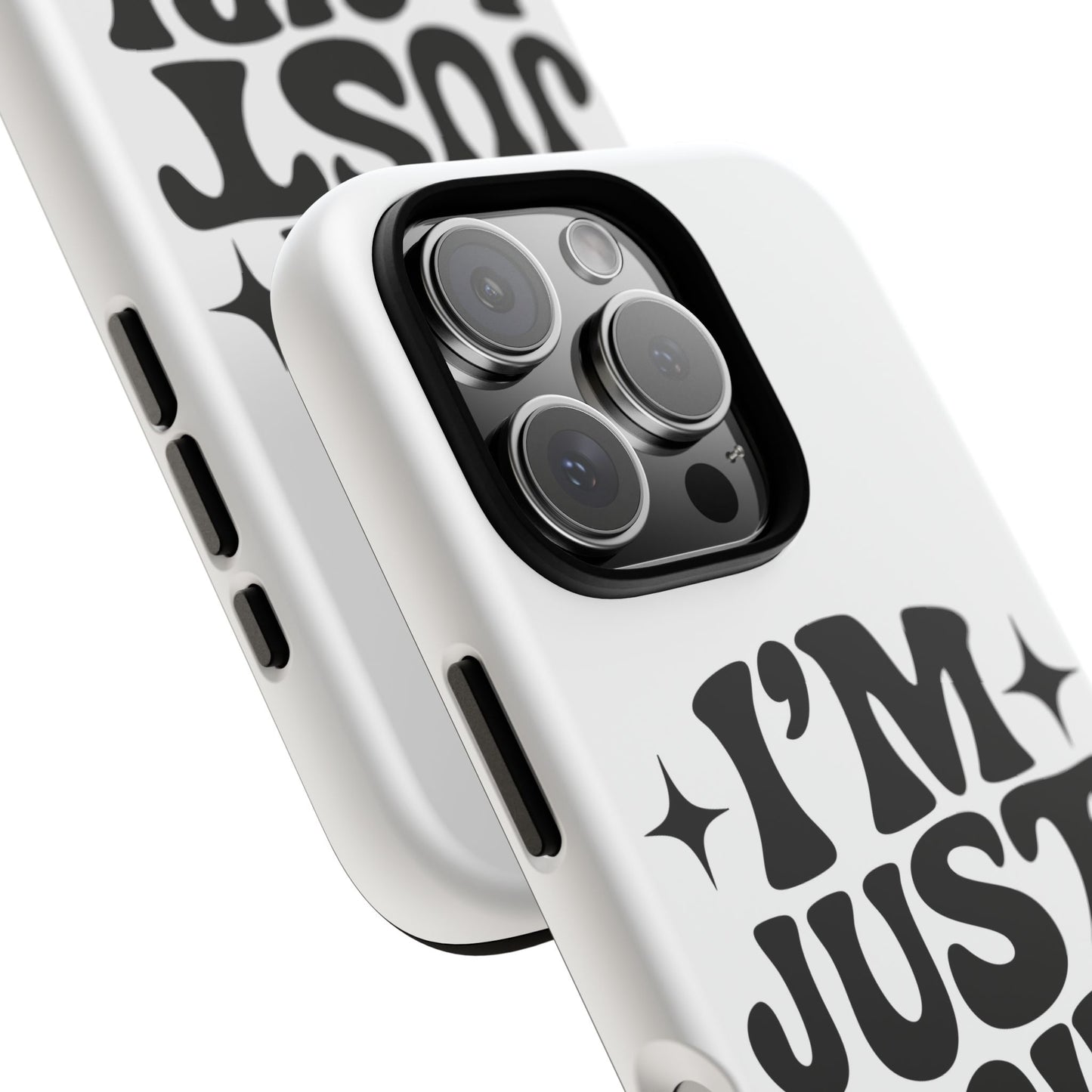 Im Just A Girl - Coque iPhone (blanc)