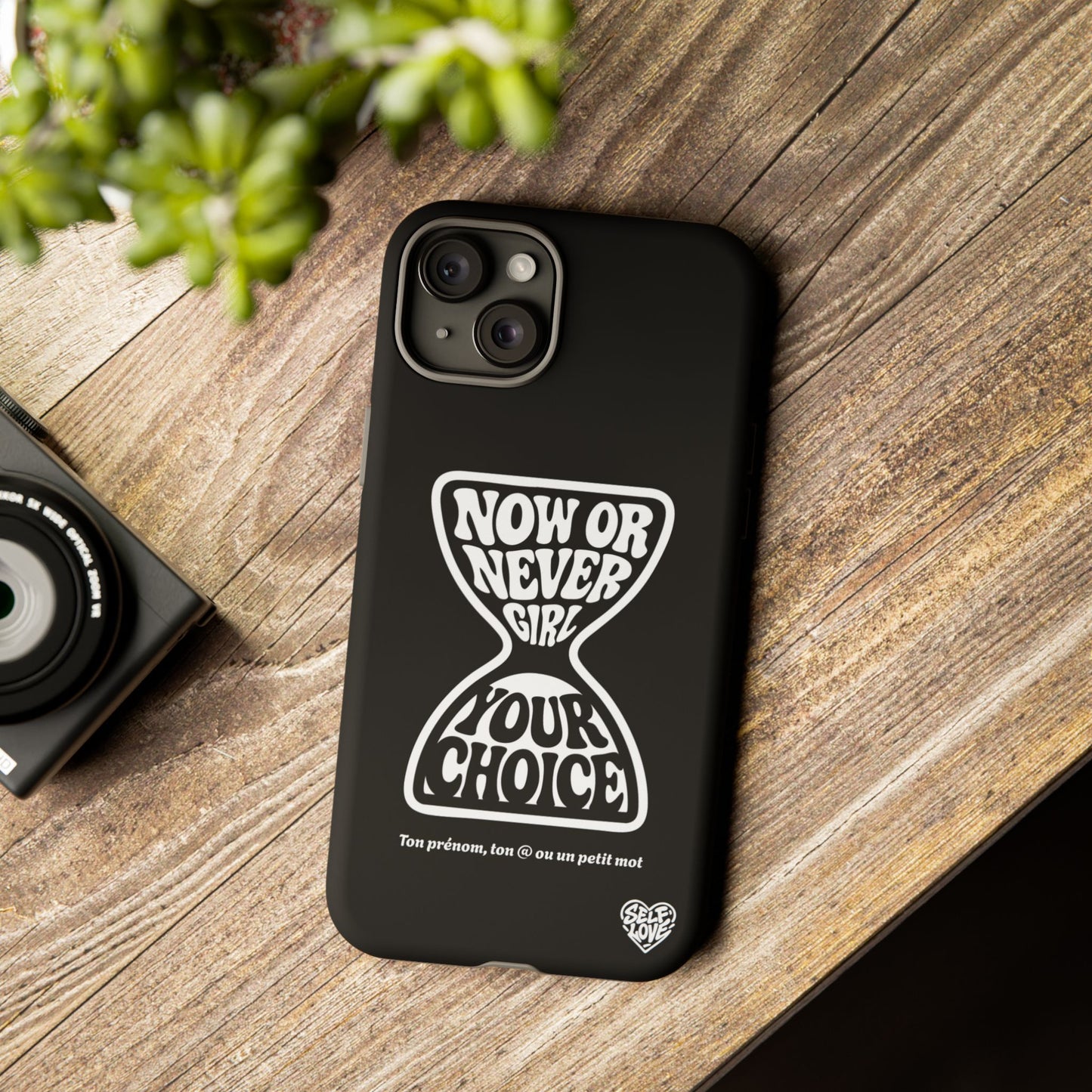 Now Or Never Girl - Coque iPhone (noir)