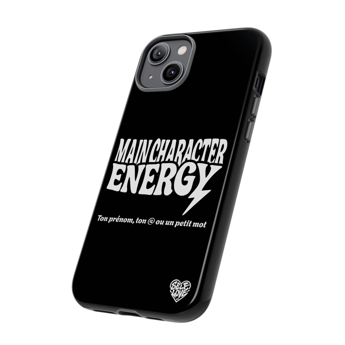 Main Character Energy - Coque iPhone (noir)