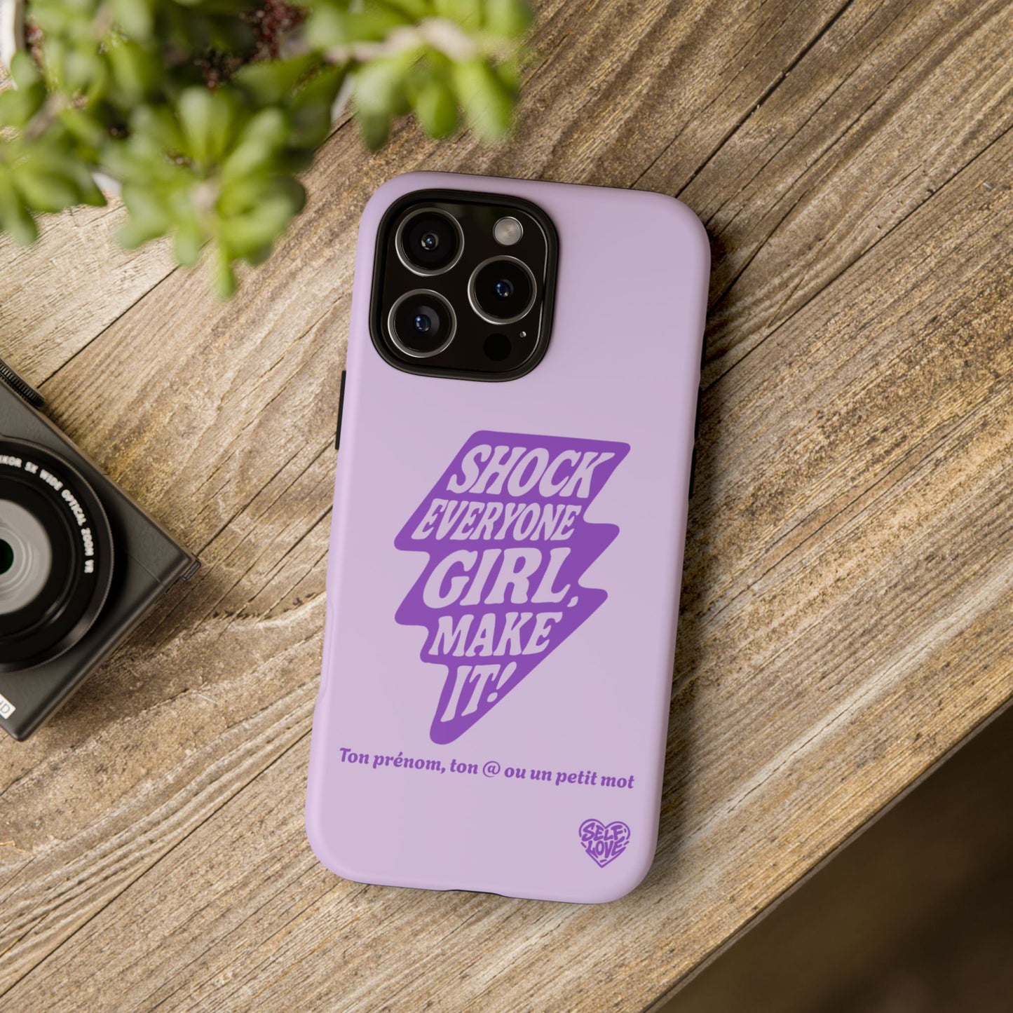 Shock Everyone - Coque iPhone (violet)