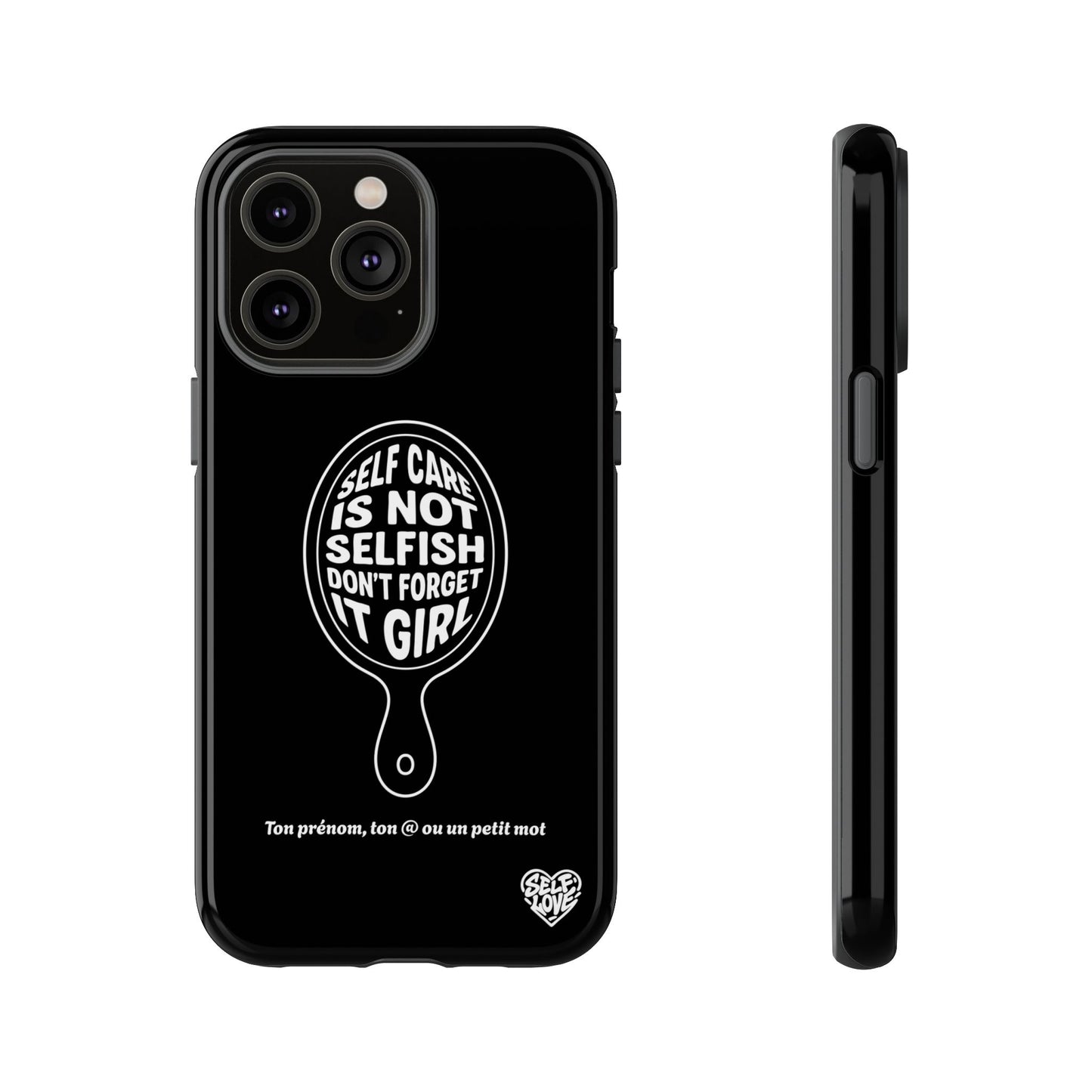 Self Care - Coque iPhone (noir)