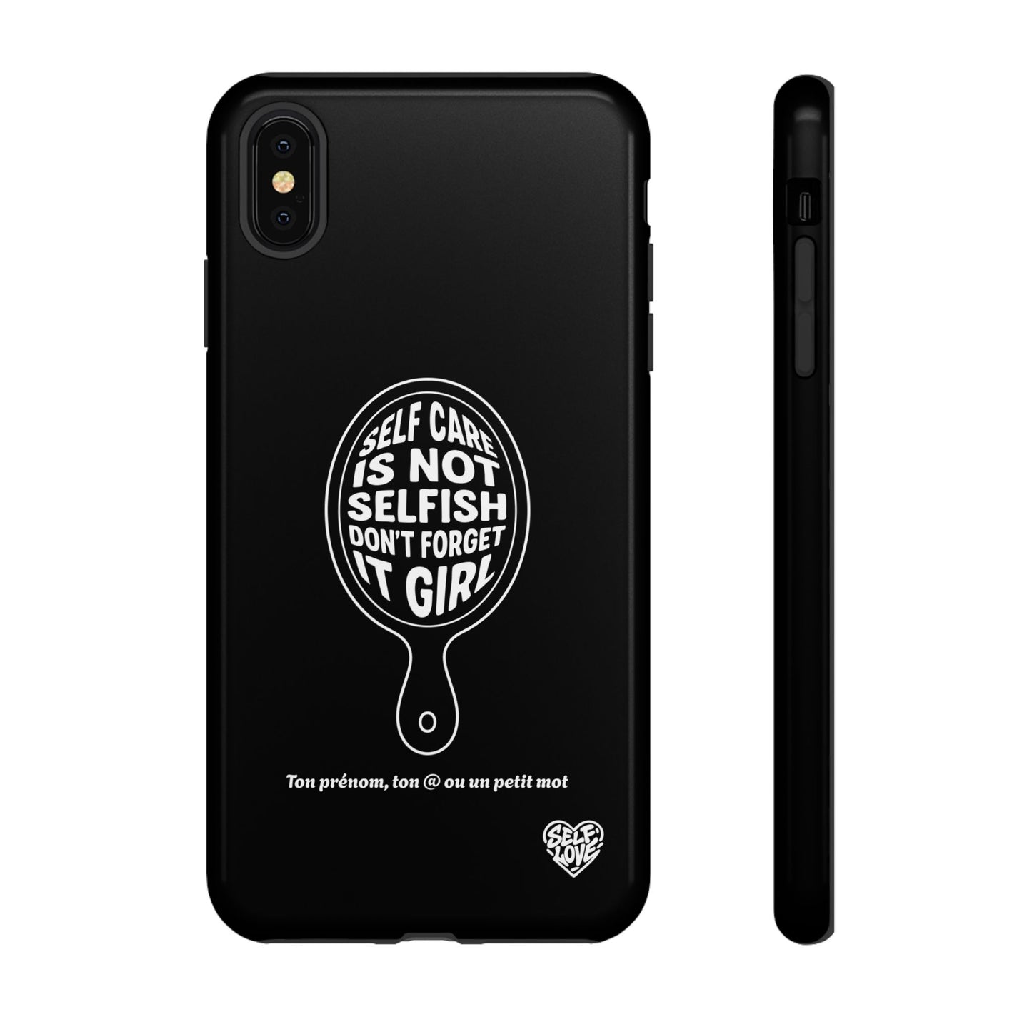Self Care - Coque iPhone (noir)