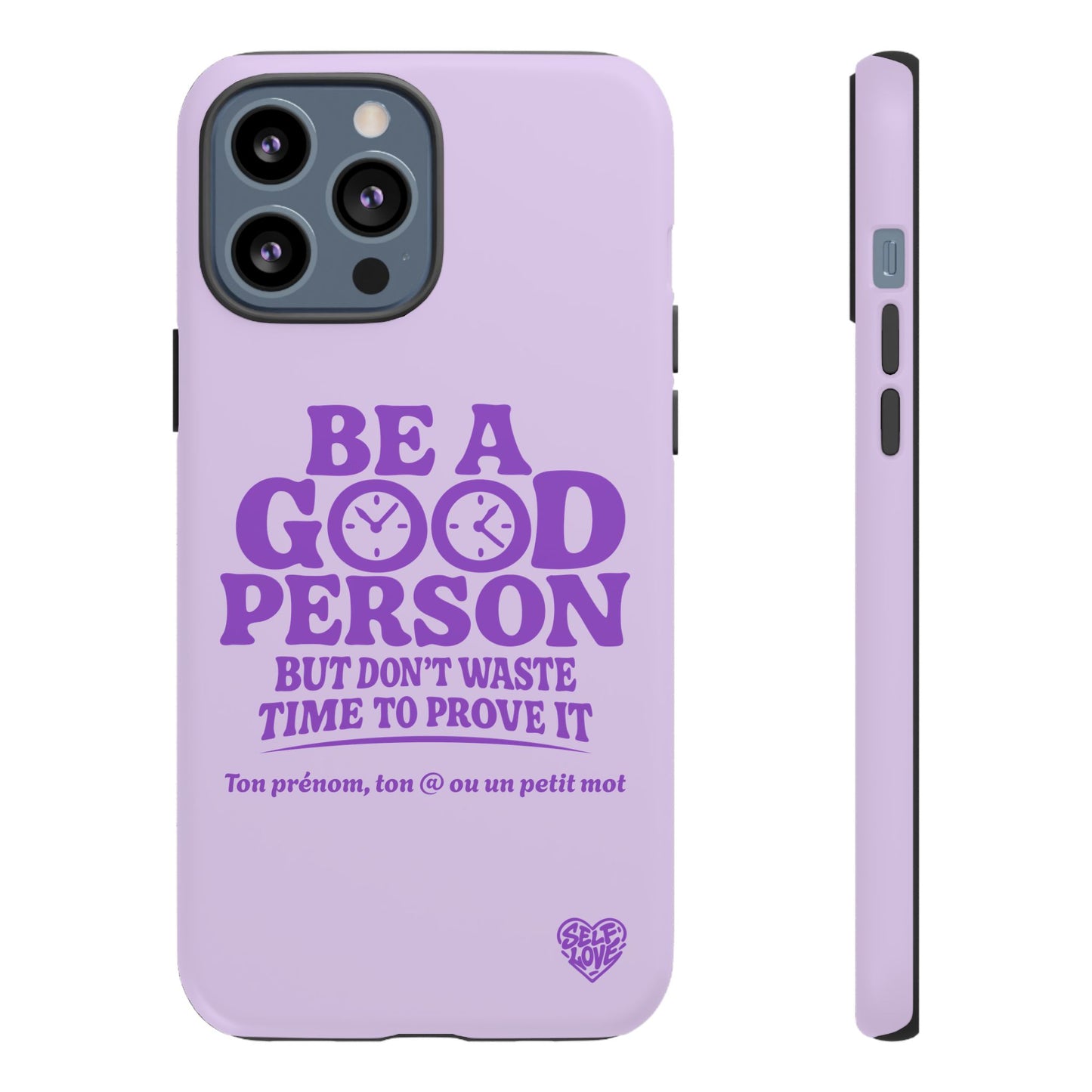 Be A Good Person - Coque iPhone (violet)