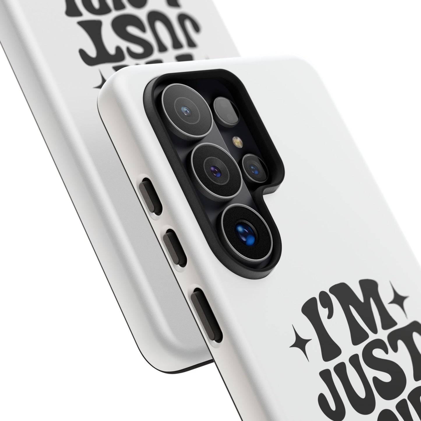 Im Just A Girl - Coque Samsung (blanc)