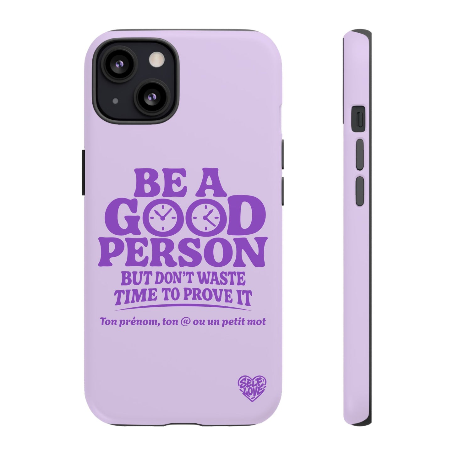 Be A Good Person - Coque iPhone (violet)