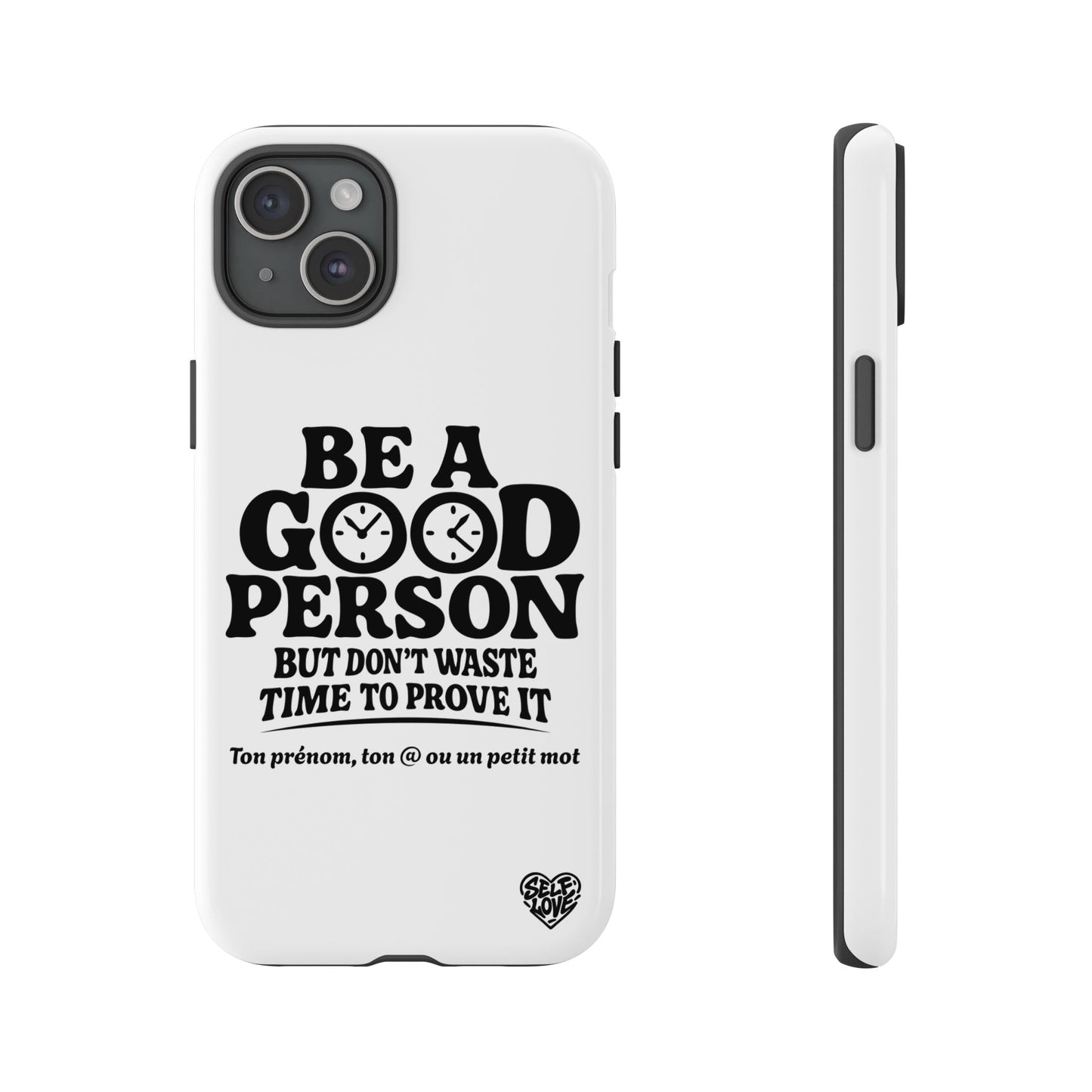 Be A Good Person - Coque iPhone (blanc)