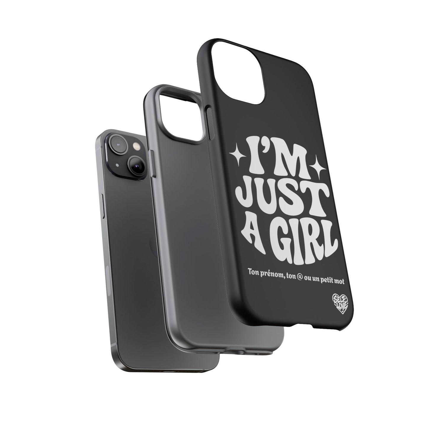 Im Just A Girl - Coque iPhone (noir)