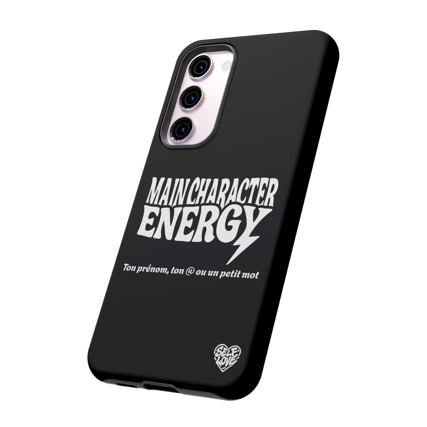 Main Character Energy - Coque Samsung (noir)