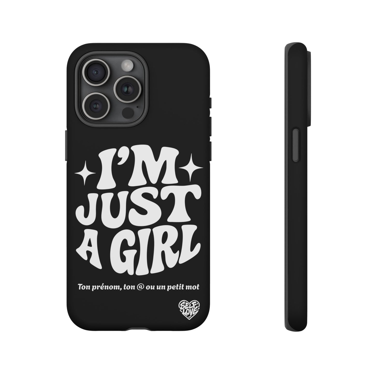 Im Just A Girl - Coque iPhone (noir)