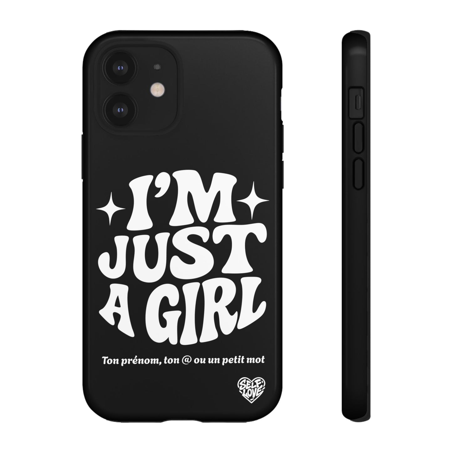 Im Just A Girl - Coque iPhone (noir)