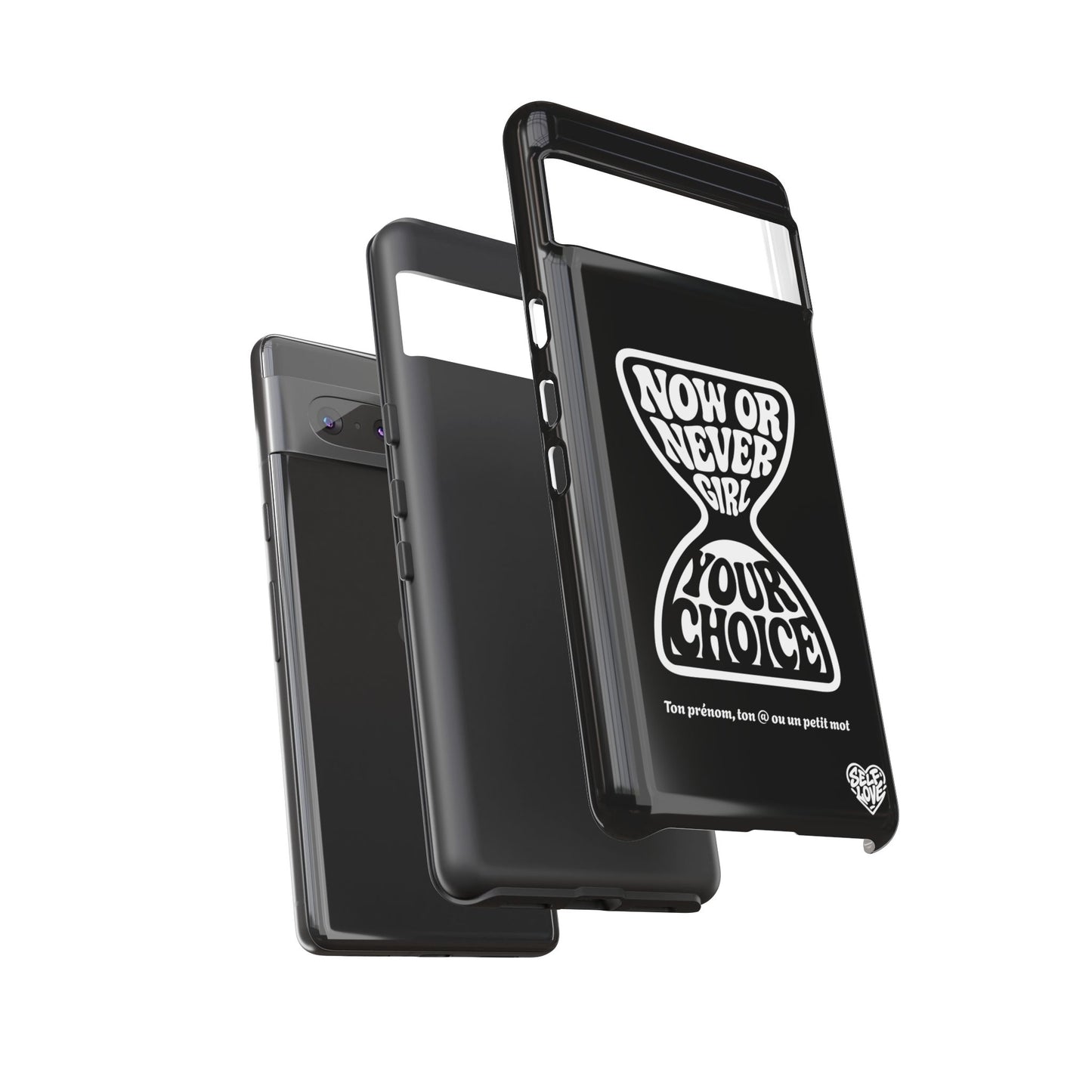Now Or Never Girl - Coque iPhone (noir)