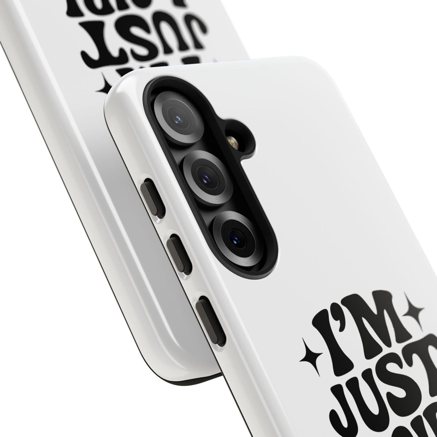 Im Just A Girl - Coque Samsung (blanc)