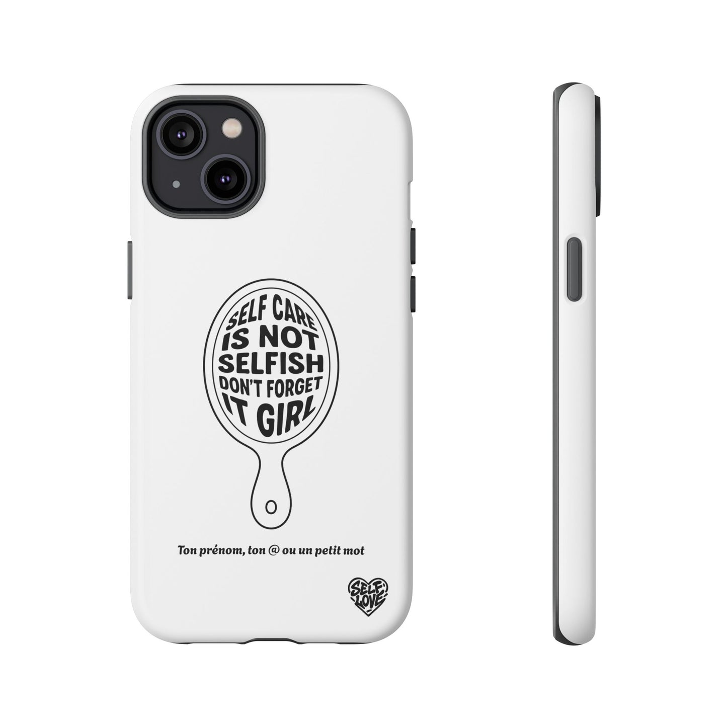 Self Care - Coque iPhone (blanc)