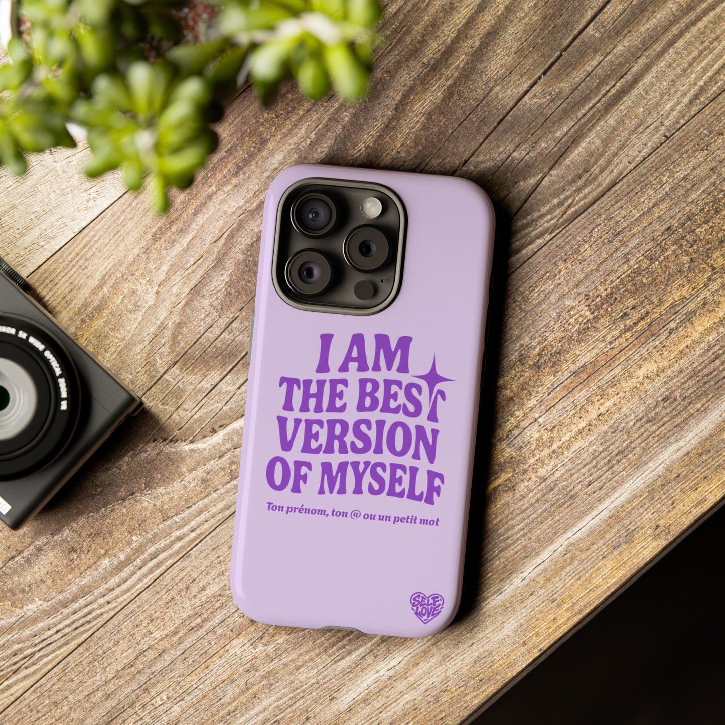 I Am The Best Version Of Myself - Coque iPhone (violet)