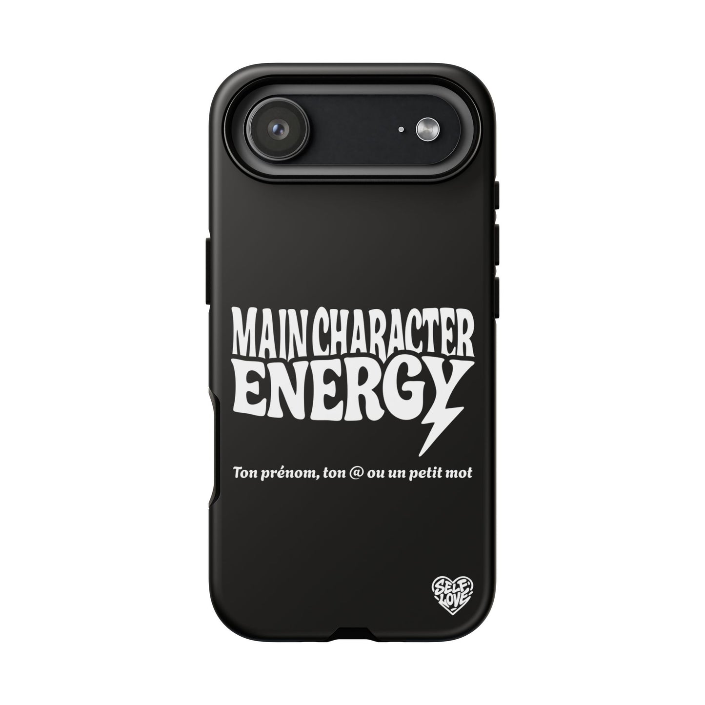 Main Character Energy - Coque iPhone (noir)